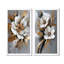 Delicate Marigolds Golden Charm I - décoration murale sur toile, souci floral traditionnel, 2 pièces-1916218276-1916218297