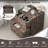 18.9" W Retro Wooden Nightstand With Built In Socket & Two Drawers