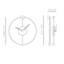 Oak Analog Wall Clock-70723541