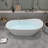 Free Standing Tub 67" x 30" Deep Soaking Bath Tub Acrylic Freestanding Bathtub J29 Stand Alone tub