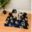 Paw Print Fleece Throw-73098255-73098252