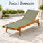 Chaise longue d'extérieur à structure en bois-392881079