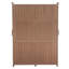 Banc de jardin, poste de travail avec tablette de rangement, tiroir et armoire-362136538