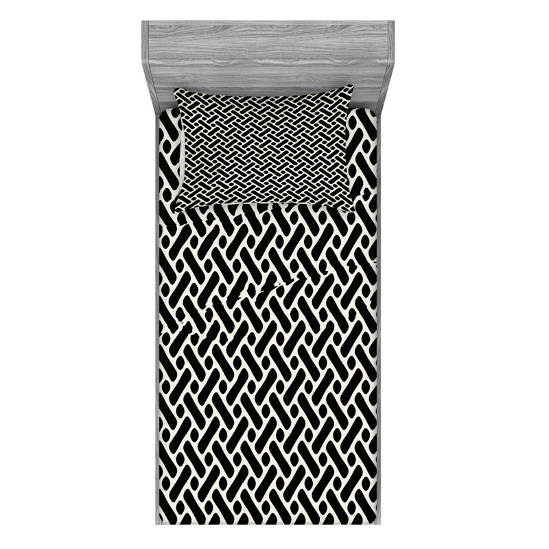Microfiber Sheet Set, Twin Sheet Set with Fitted Sheet