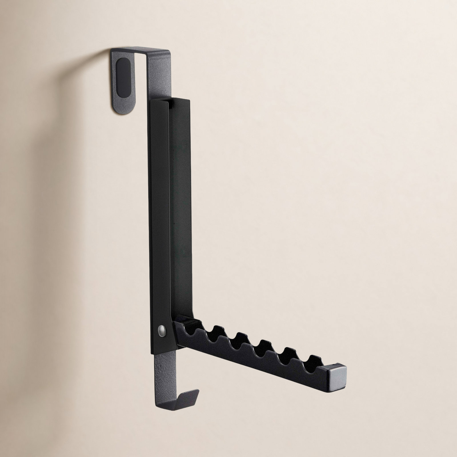 Smart Over-the-Door Wall Hook, Black