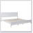 White Solid Wood Platform Bed