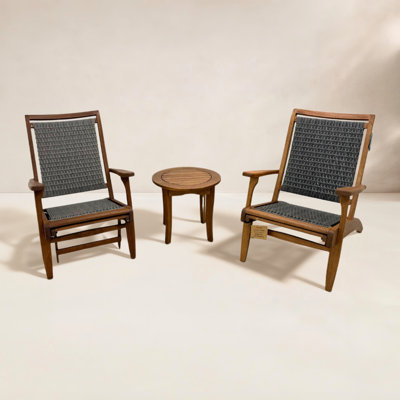 Akiva Eucalyptus 2 - Person Patio Conversation Set