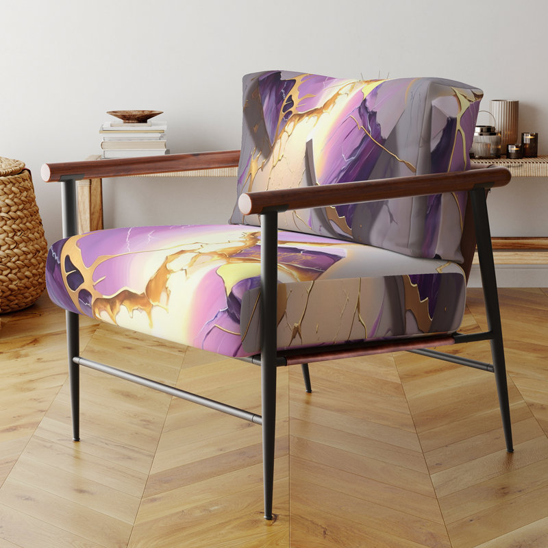 Fauteuil d'appoint Crofford, Noir, noir, noir, noir