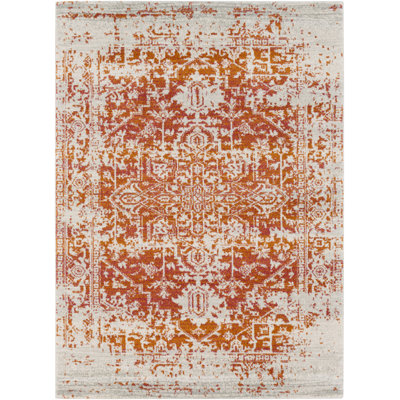 Tapis oriental orange / beige Hillsby