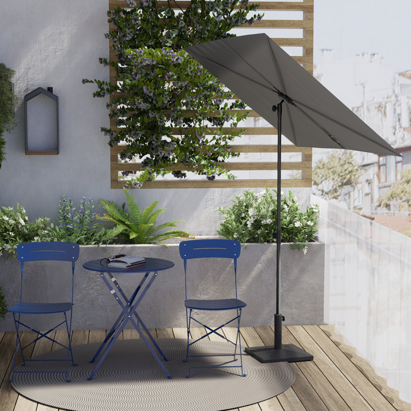 gray outdoor patio umbrella Cantilever Ideal for placing next to your favorite poolside chair or outdoor furniture Domi 10'x10' Cantilever Patio Umbrella,