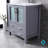 Volez 30 in W x 18.25 in D Single Bath Vanity, White Ceramic Top, 28 in Mirror and Chrome Faucet Set-51244965