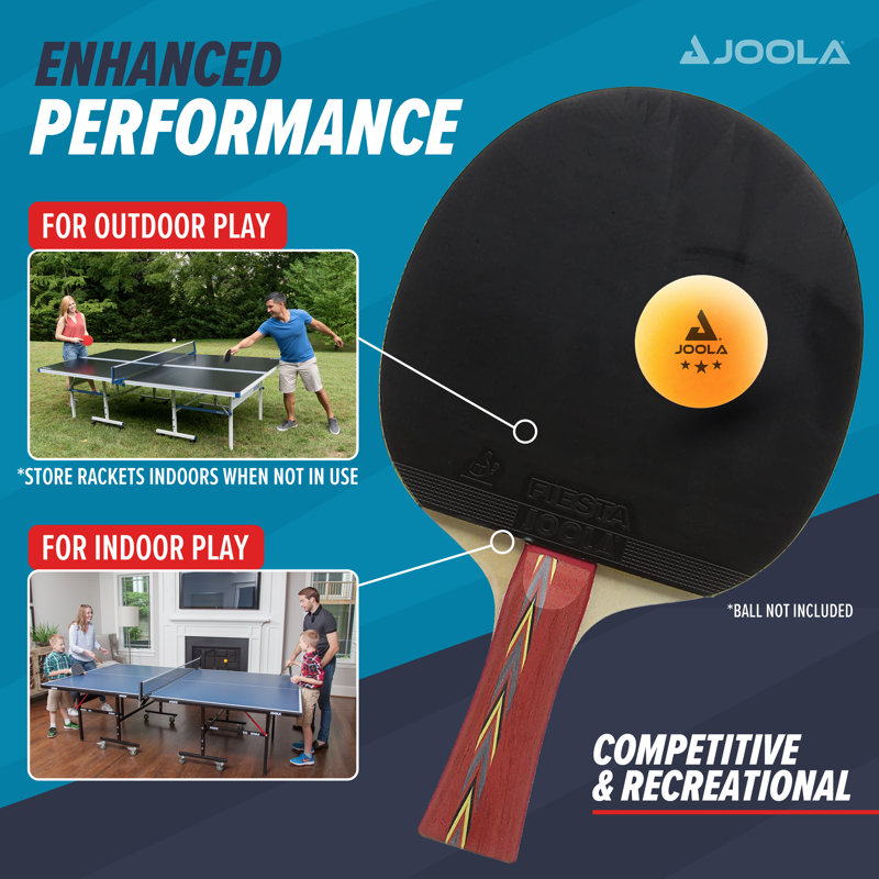 Raquette de tennis de table JOOLA Attack - Raquette de ping-pong avec Power Grip - Idéal pour l'entraînement avancé et les tournois