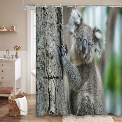 Rideau de douche australien avec 12 crochets