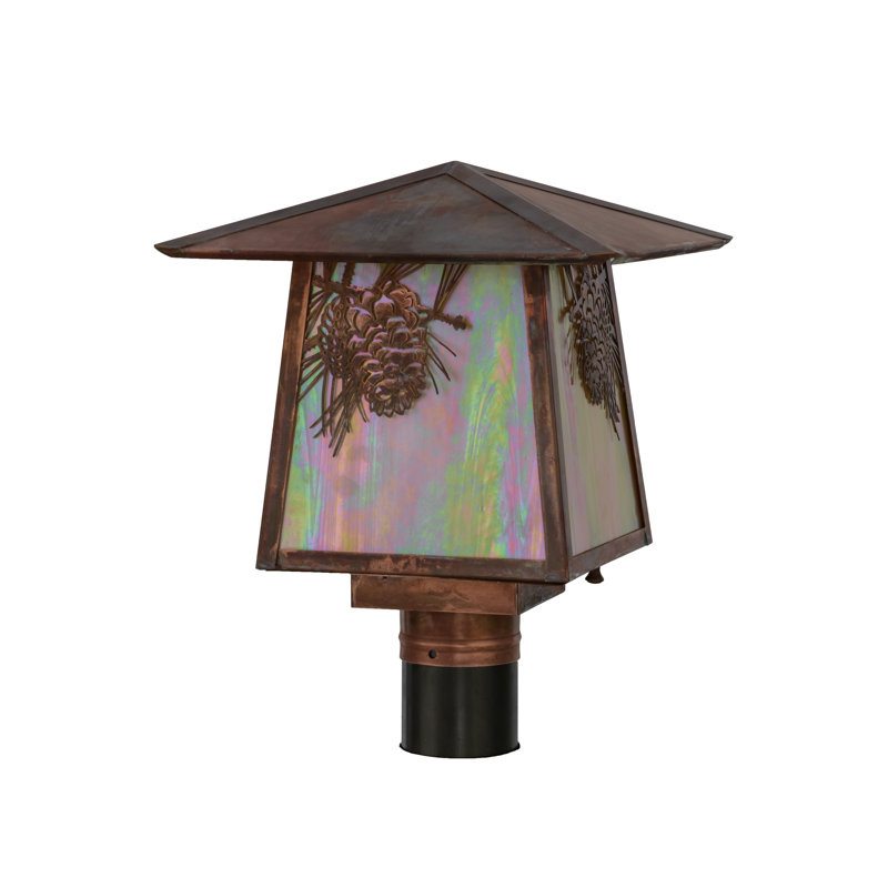 Tête de lanterne 1 lumière Wyndham Winter Pine, H 12,5 po x l 17 po x P 12 po