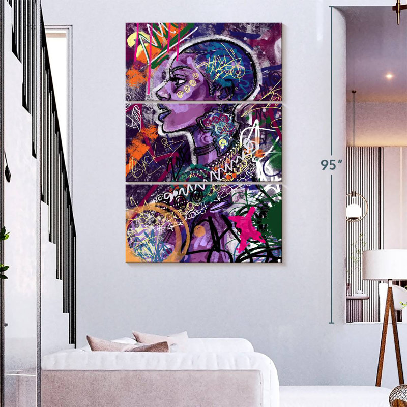Leisha Black Is Love, 74" H x 48" W