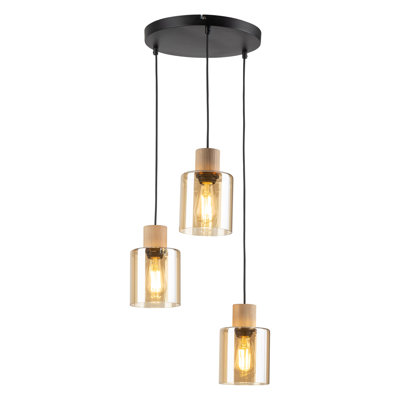 Antonietta 3 - Light Brown Cluster Pendant