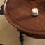 Table basse en bois massif au design rétro français-108074311