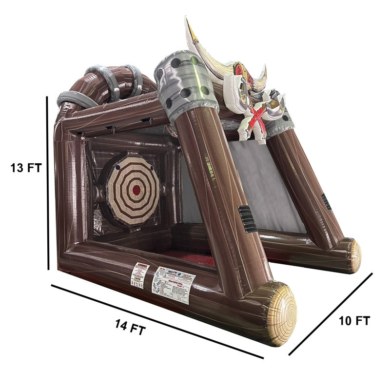 Inflatable Axe Throwing Game with Air Blower