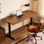 Bureau électrique Hagler 48 "x 24" avec contrôleur mémoire Vintage brun DESK-EEL-00-S4 Series-965570821