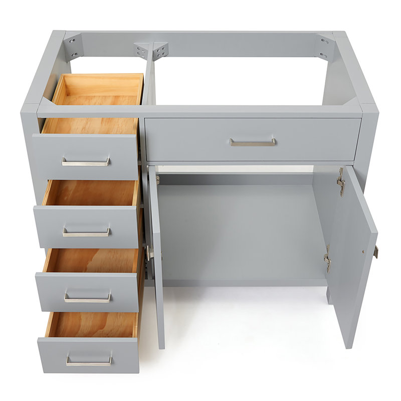 Base de meuble-lavabo simple Petrel, Gris