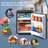BODEGA 1.6 cu.ft Freestanding RV Fridge, Mini Fridge with Freezer