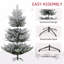 Arbre de Noël artificiel à charnière 6 pi, 795 branches réalistes, base en acier, ouverture automatique-1864978820