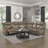 Hisse Upholstered Reclining L-Shaped Sectional Symmetrical-1645710181