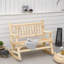 Chaise berçante en bois pour 2 personnes-115742563