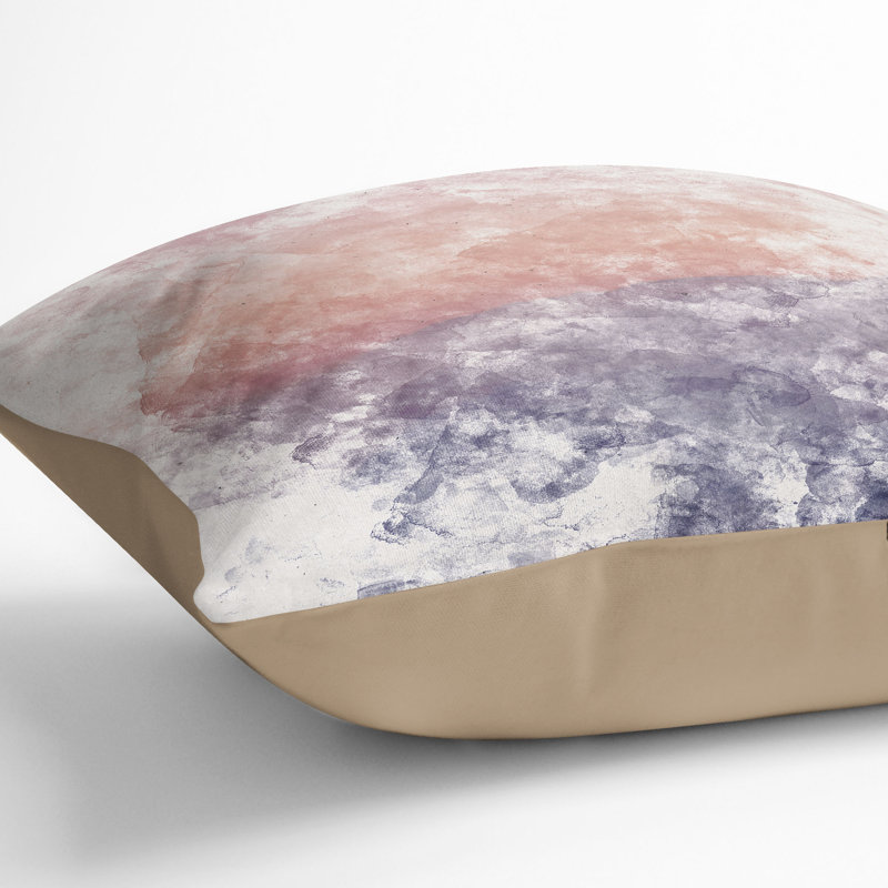 Abstract Square Cushion, 40cm H x 40cm W x 15cm D, Stone