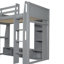 Lit mezzanine en bois avec bureau Wood-1321900124