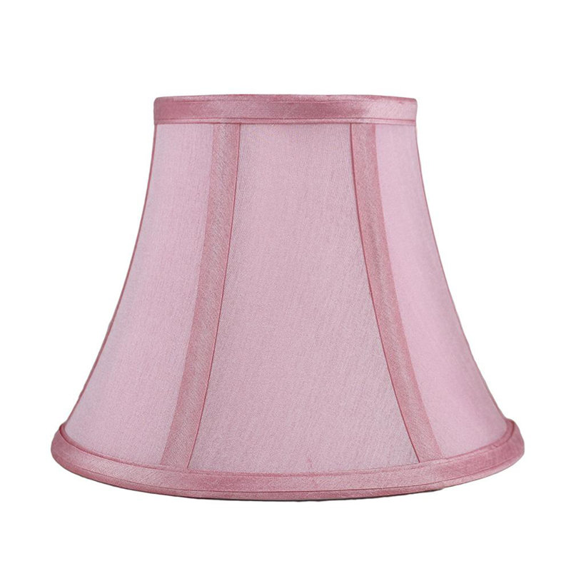 Abat-jour cloche en soie / shantung H 7 po x l 9 po (araignée), Rose