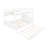 Full XL over Queen Bunk Bed with Storage Shelves and Staircase,Trundle and LED Light,White-1281654478