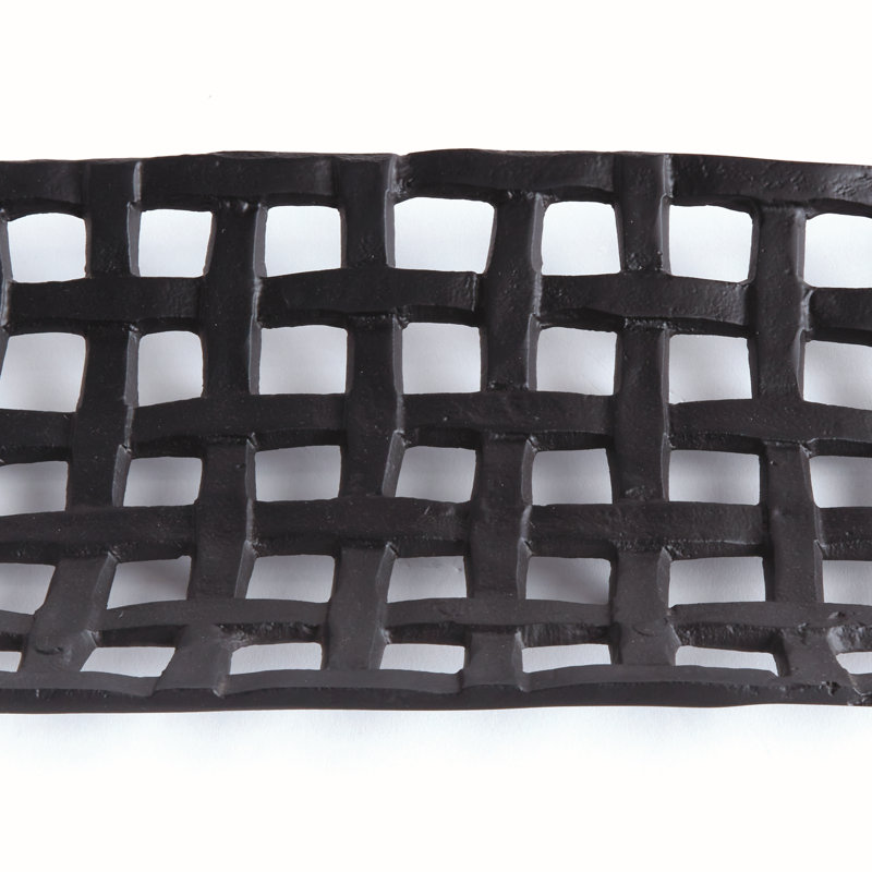 Lopa Decorative Rectangular Tray, Black