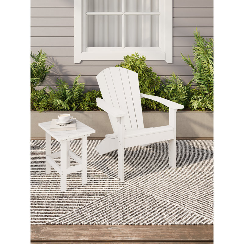 Table d'appoint Crystal Harbor, Blanc