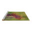 Tapis 100% à motifs lavables à la machine 2989 WSHPAT3912BRN-68555959