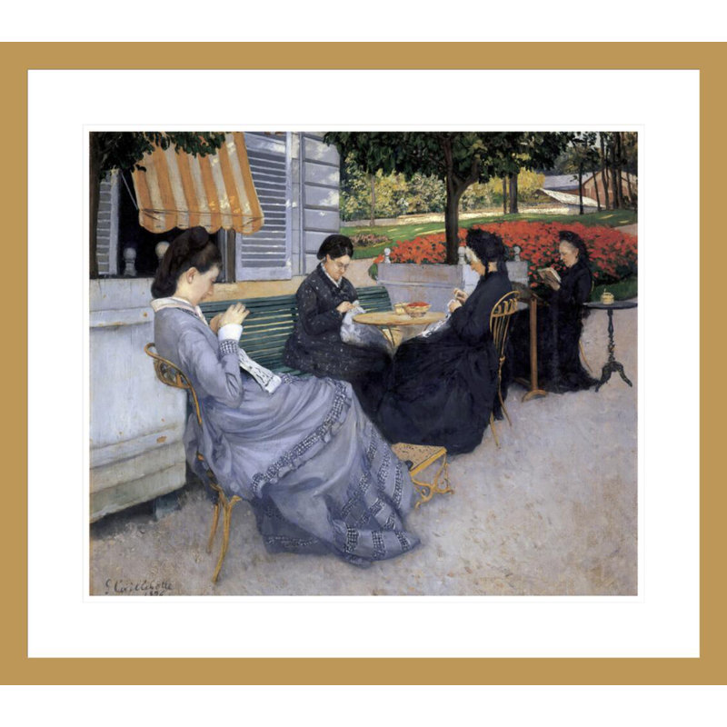 Portraits in the Country par Gustave Caillebotte - Estampe numérique encadrée, H 23,5 po x l 26,57 po