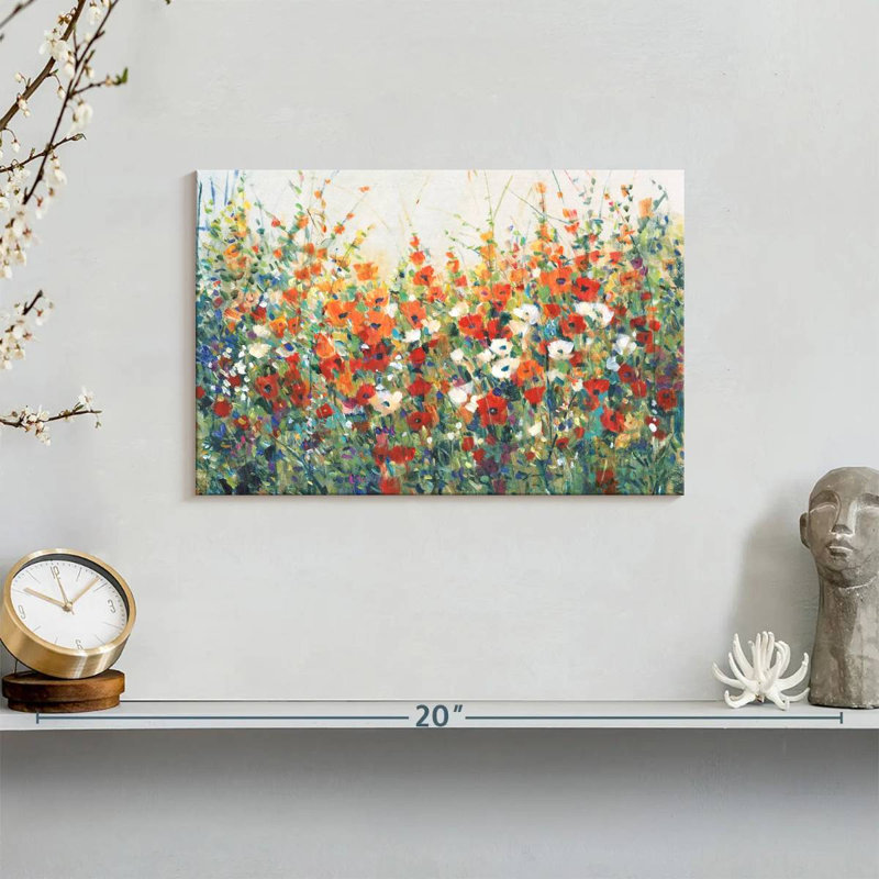 Garden In Bloom I Canvas Print, 12" H x 8" W x 1" D