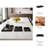 Terrera Serving Tray Set Resin/Wood/Metal Geometric Gold Detailing 24" Wide Black/Gold Finish Home/Office Use Set of 3