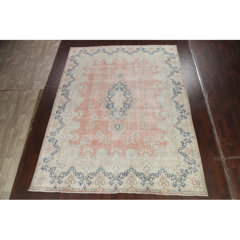 Muted Distressed  Traditional Area Rug 10x13