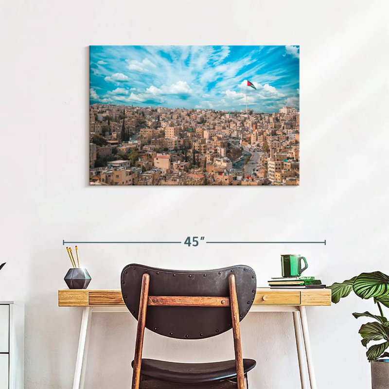 Rorry Amman Jordan Skyline, 24" H x 36" W
