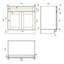 Armoire de salle de bain en bois massif prêt à assembler avec comptoir Shaker - comptoir non inclus-126302483