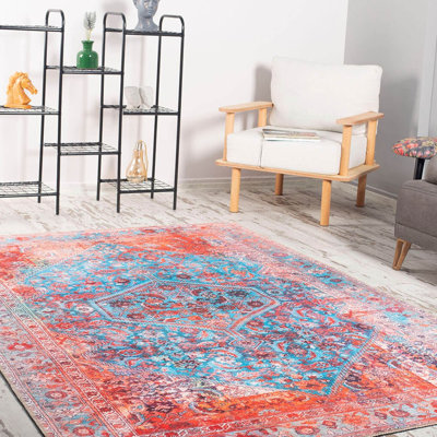 Premium 100% Polyester Area Rug, 6.9 x 10.2 ft | 1850 g/m², 0.2 in Pile Height | Recycled Poly Cotton Underside | Machine Washable at 30°C | Soft, Durable, Eco-Friendly Design for Modern Living Spaces