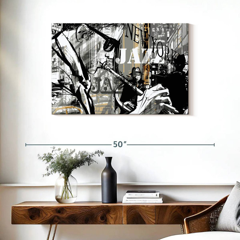 Abarca New York Jazz, 24" H x 36" W