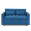 Canapé-lit pliable polyvalent de 54,33 pouces en 3 longueurs, canapé-lit moderne en velours, dossier réglable-1101668049