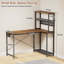 Bureau d'ordinateur en L avec huche et prises de jeu encastrées-1608795061