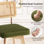 Tabouret de comptoir pivotant de style moderne Mid-Century de 26,2 po Anandi avec dossier en rotin de canne et structure en bois massif-131199529