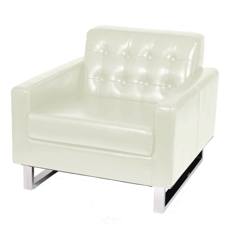 Fauteuil Nolan, Blanc brillant