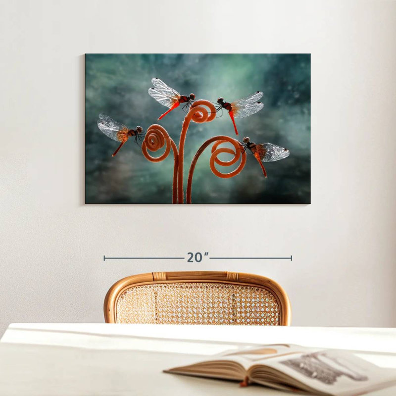 Brampt Perching Dragonflies, 16" H x 24" W