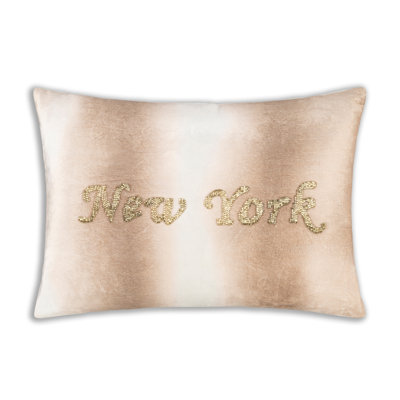 New York Abstract Down Throw Pillow