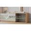 Space Saving Dressing Table, L-Shape Extending Design with 6 Drawers in Light Grey and Oak Finish Fast Dispatch From UK Warehouse – Dispatched Within 2 Days